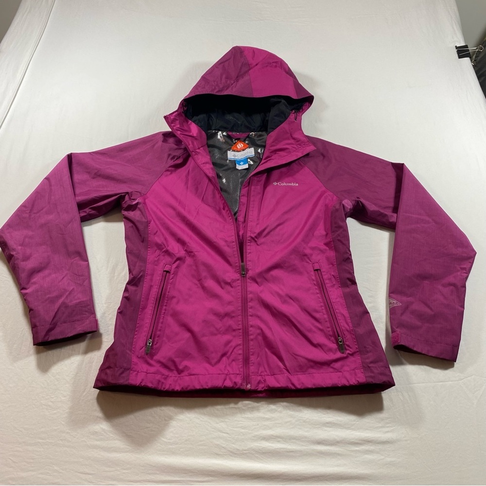 Columbia Tapanga Trail Jacket Omni Heat Pink Hooded Front Zip Hoodie Winter
